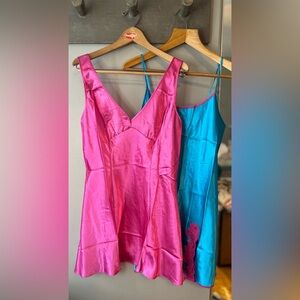 Set of two slip nighties